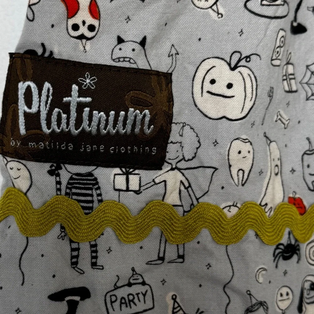 Matilda Jane Girls Platinum‎ Halloween Dress Size 10 Flutter Sleeve Party Ghost